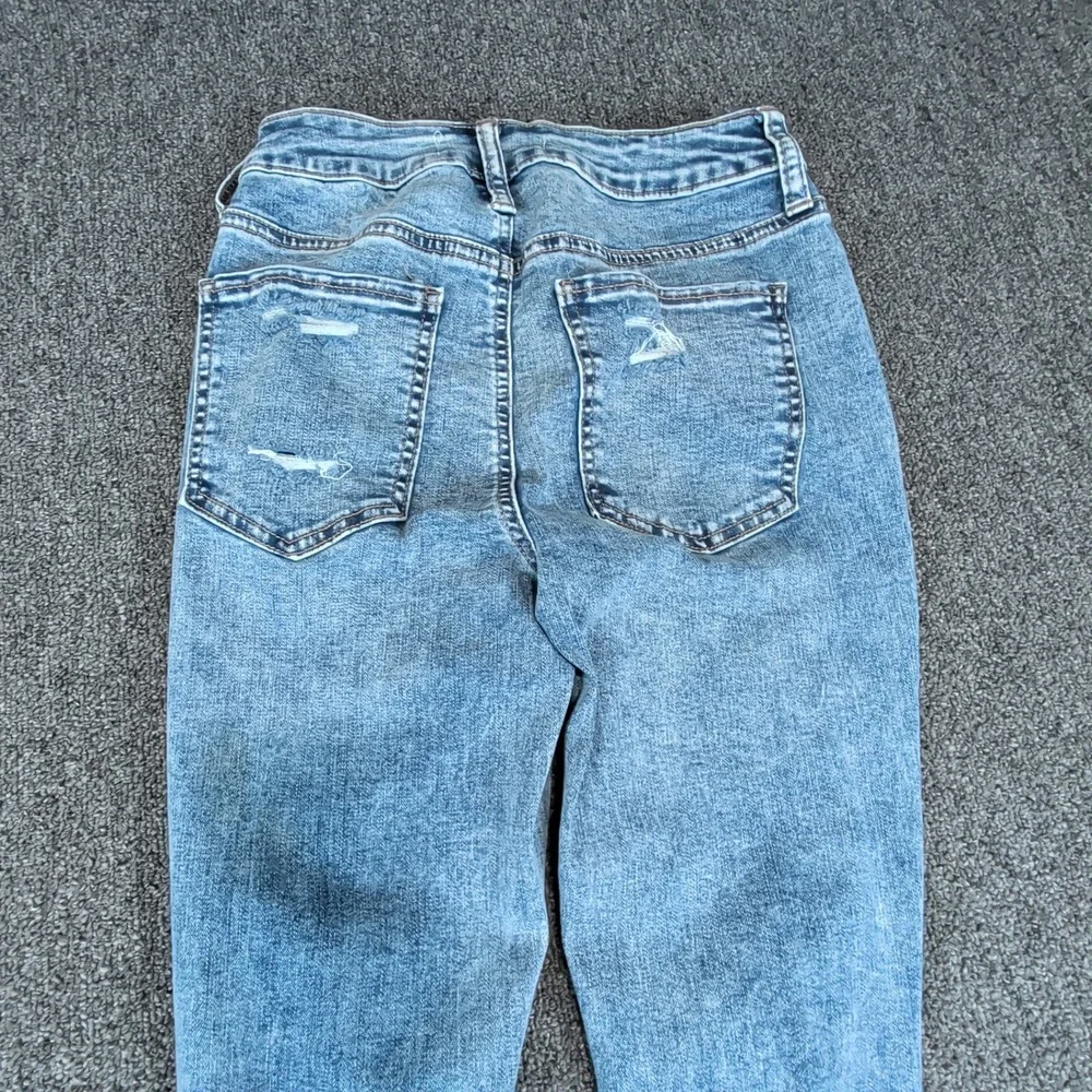 SO Ultimate Jegging Size 3/26 High Rise Distressed Light Wash Skinny Blue Jeans - Picture 7 of 11
